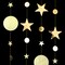Gold Star Circle Dot Hanging Garland Hanging Streamer Decorations